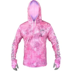 Assassin Hooded Sunshirt Hex Pink Camo