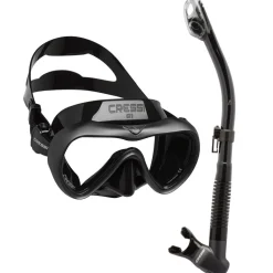 Cressi A1 Anti-Fog and Epsilon Mask/Snorkle Set