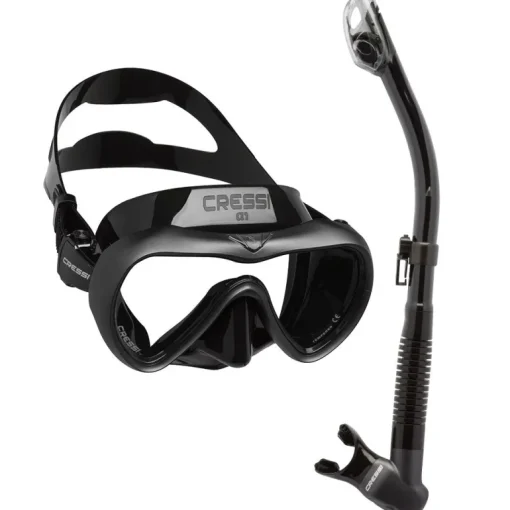Cressi A1 Anti-Fog and Epsilon Mask/Snorkle Set