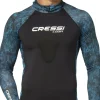 Cressi Cobia Hooded Top Long Sleeves 1mm Blue Camo