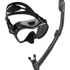 Cressi F1 and Dry Mask/Snorkle Set