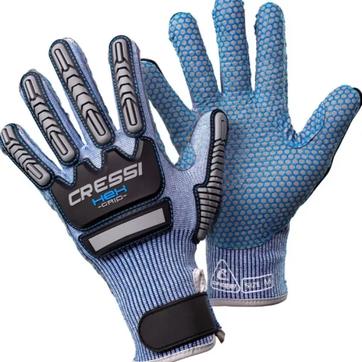 Cressi Hex Grip Gloves Blue