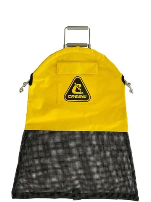Cressi Spring Load Catch Bag Large Yellow