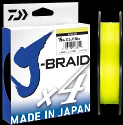 Daiwa J Braid X4 135m Yellow