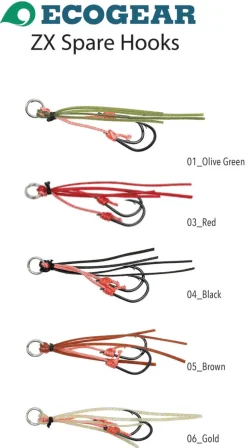 Ecogear Zx Spare Hooks