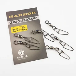 Harbor Crane Swivel with Crosslock Snap