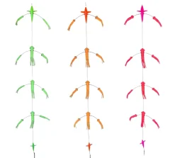 Hookem Flip Flop Teaser 7in Exciter Bird with 7 and 5in Squids