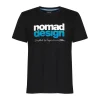 Nomad Design T/S Logo Aqua Fade Black