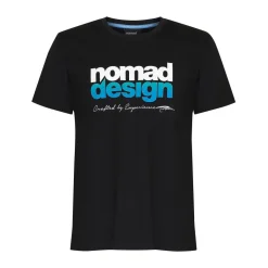 Nomad Design T/S Logo Aqua Fade Black