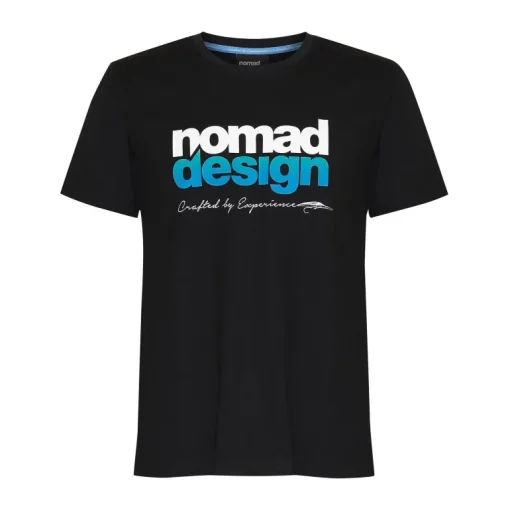 Nomad Design T/S Logo Aqua Fade Black