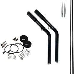 Reelax Drop In Outrigger 3m Glass Poles Kit Black