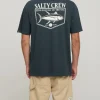 Salty Crew Angler Standard Tee Coal