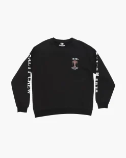Salty Crew Buggin Out Crew Fleece Jumper Black