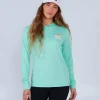 Salty Crew Cruisin Hooded Sunshirt Sea Foam