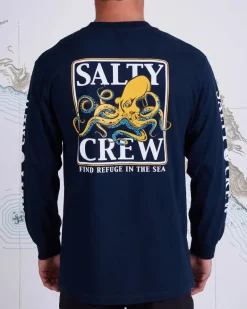 Salty Crew Ink Slinger Std LS Tee Navy