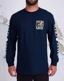 Salty Crew Ink Slinger Std LS Tee Navy
