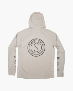 Salty Crew Palomar Perforated Hood Grey