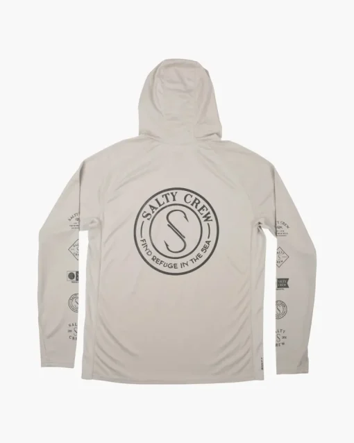 Salty Crew Palomar Perforated Hood Grey