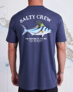 Salty Crew Rooster Premium SS Tee Harbor Blue