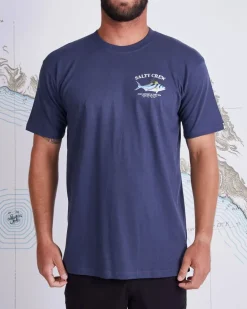 Salty Crew Rooster Premium SS Tee Harbor Blue