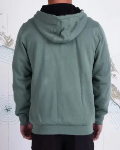 Salty Crew Shelter Sherpa Fleece Fatigue Green
