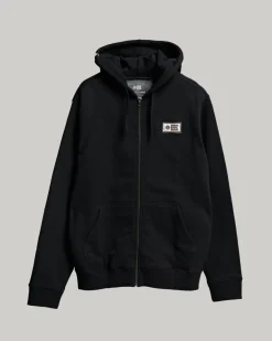 Salty Crew Topstitch Zip Fleece Black
