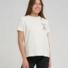 Salty Crew Womens Tailed Boyfriend Tee Bone