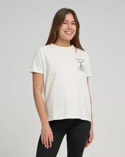 Salty Crew Womens Tailed Boyfriend Tee Bone