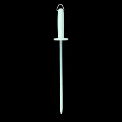 Sicut Sharpening Steel 12inch Medium Cut White Handle