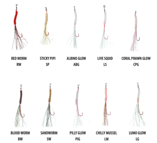Vexed Bottom Worm Long Shank Assist 3-pack